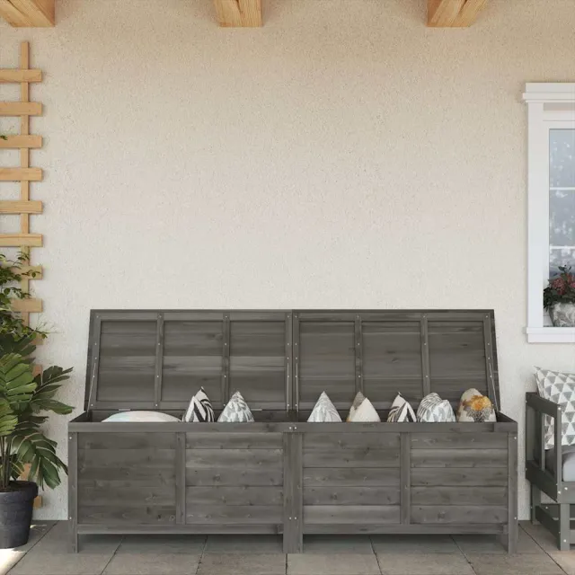 vidaXL Tuinbox 198,5x50x56,5 cm massief vurenhout antracietkleurig, foto 2