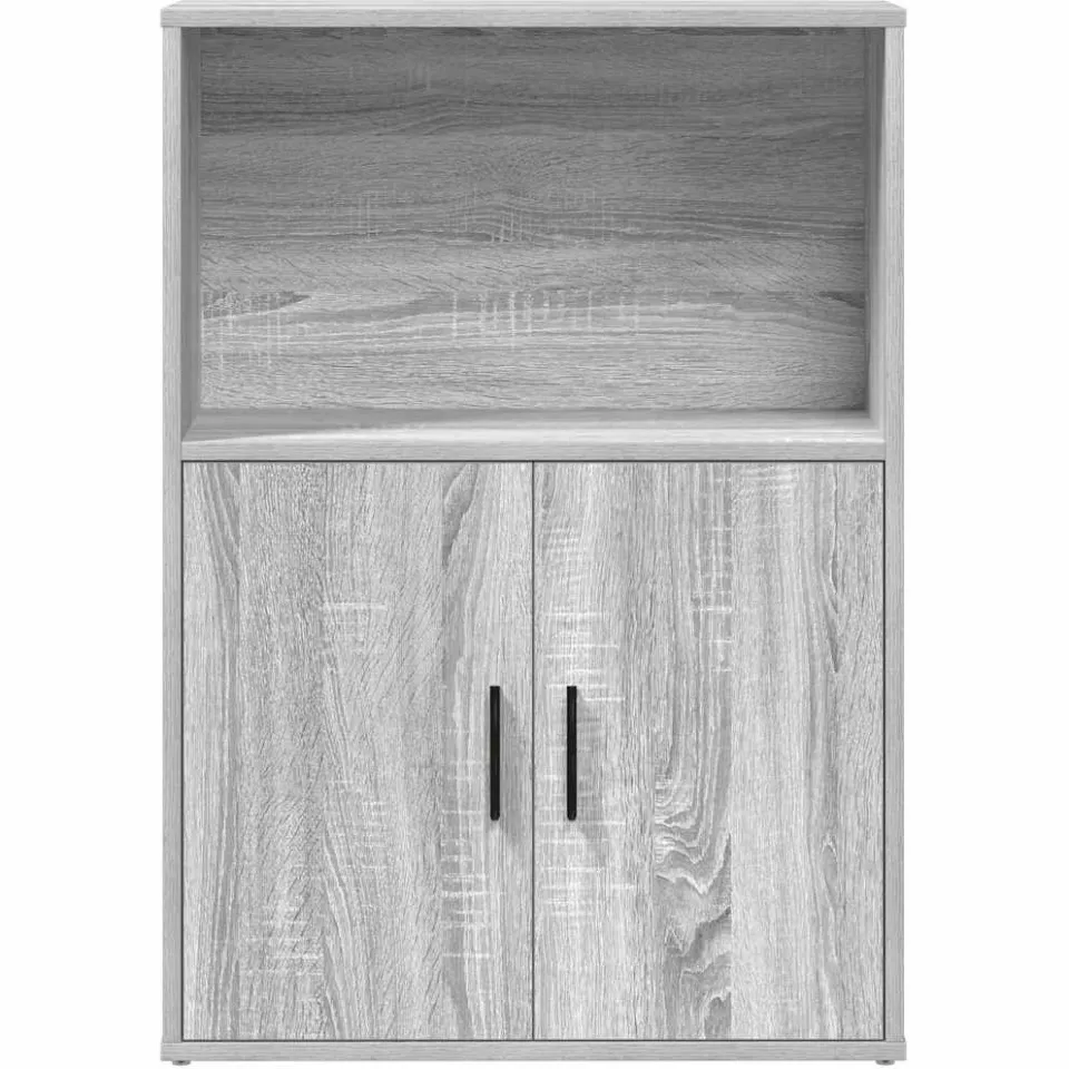 vidaXL Boekenkast 60x24x85 cm bewerkt hout grijs sonoma eikenkleurig, foto 4