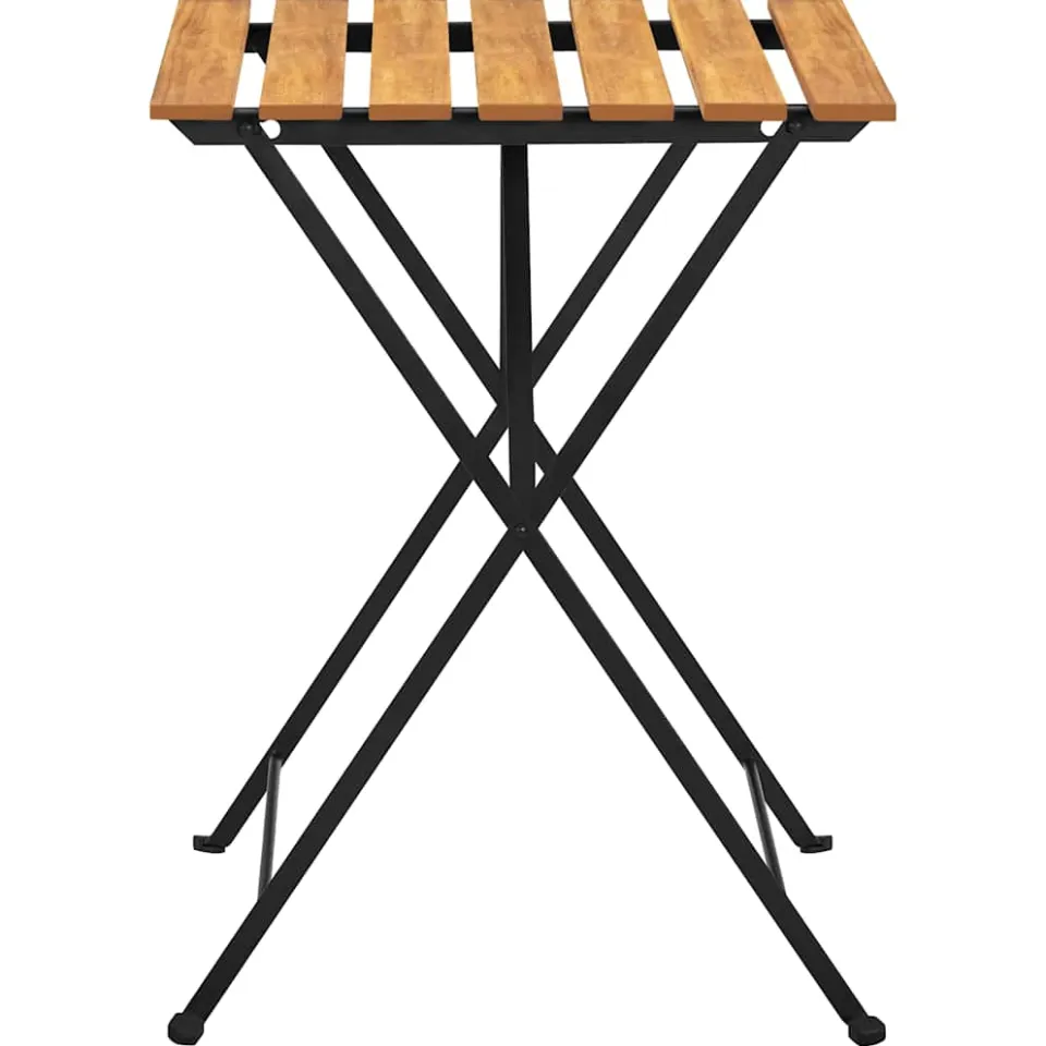 vidaXL Bistrotafel 55x54x71 cm massief acaciahout bruin, foto 4