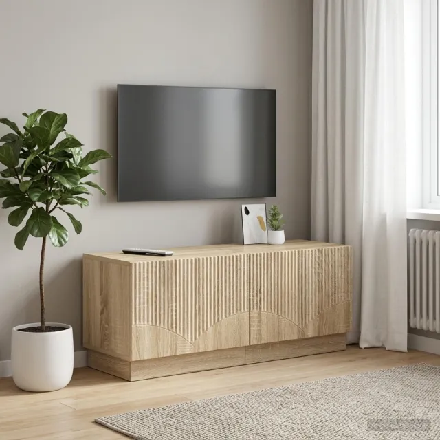 vidaXL Tv-meubel Sonoma Eiken Bewerkt hout, foto 2