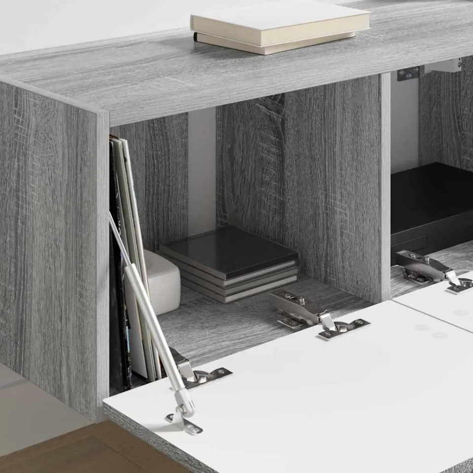 vidaXL TV Wandkast 78,5 x 30 x 29,5 cm Grijs Sonoma Bewerkt hout, foto 4
