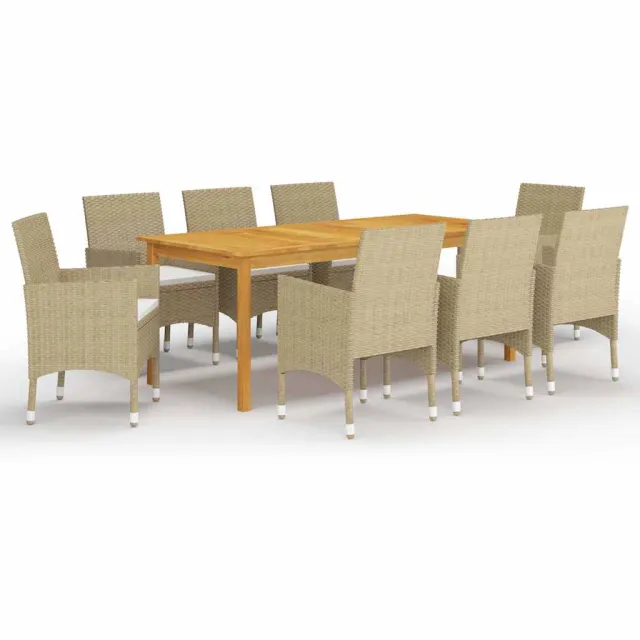 vidaXL 9-delige Tuinset beige, foto 2
