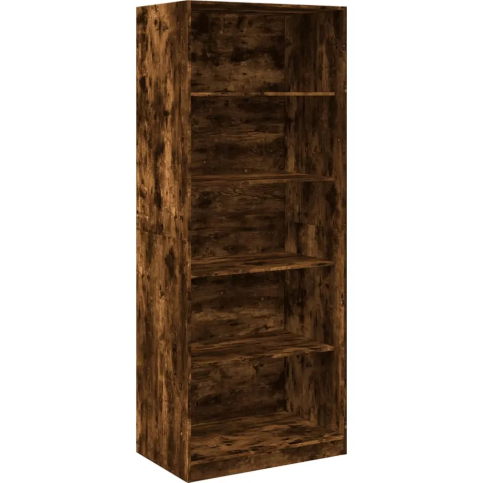 vidaXL Kledingkast 80x50x200 cm bewerkt hout gerookt eikenkleurig, foto 3