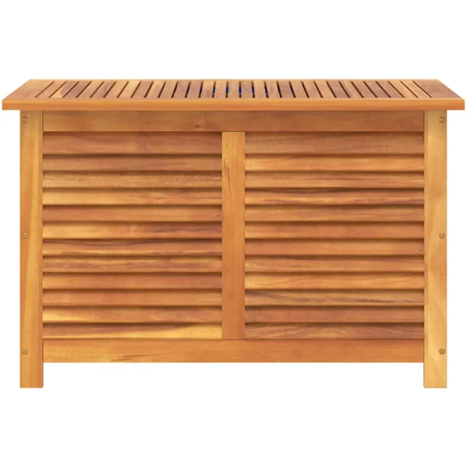 vidaXL Tuinbox met jaloezieën 90x50x56 cm massief acaciahout bruin, foto 4