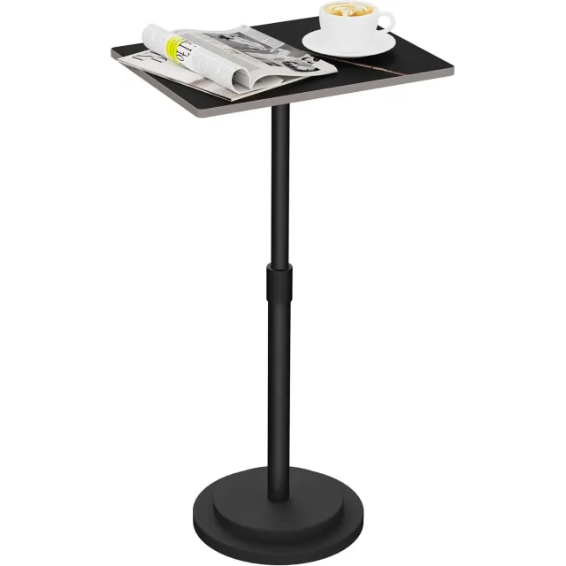 Duraxl Bijzettafel - Verstelbare hoogte - Zwart