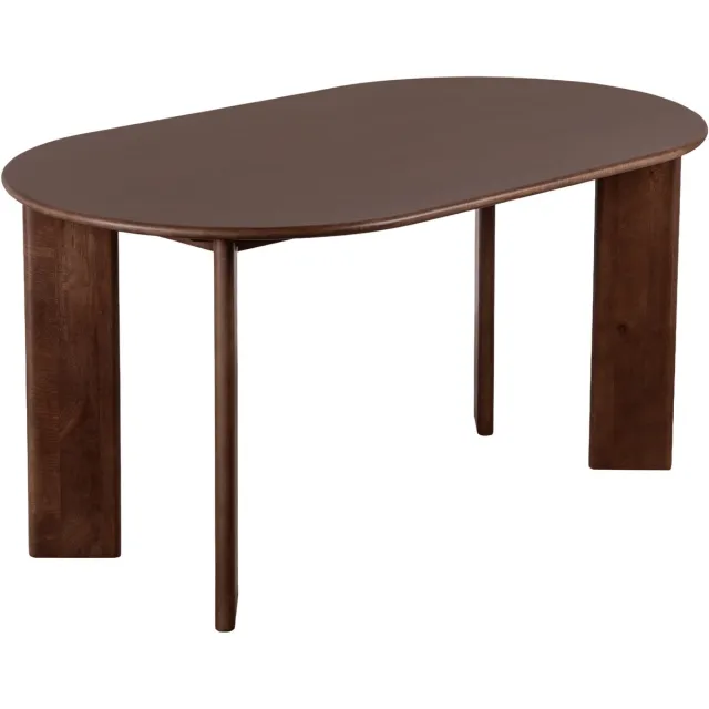 Lewis & Loft Eettafel Lila - Ovaal - 160 x 90 cm - FSC®-gecertificeerd mangohout - Brown