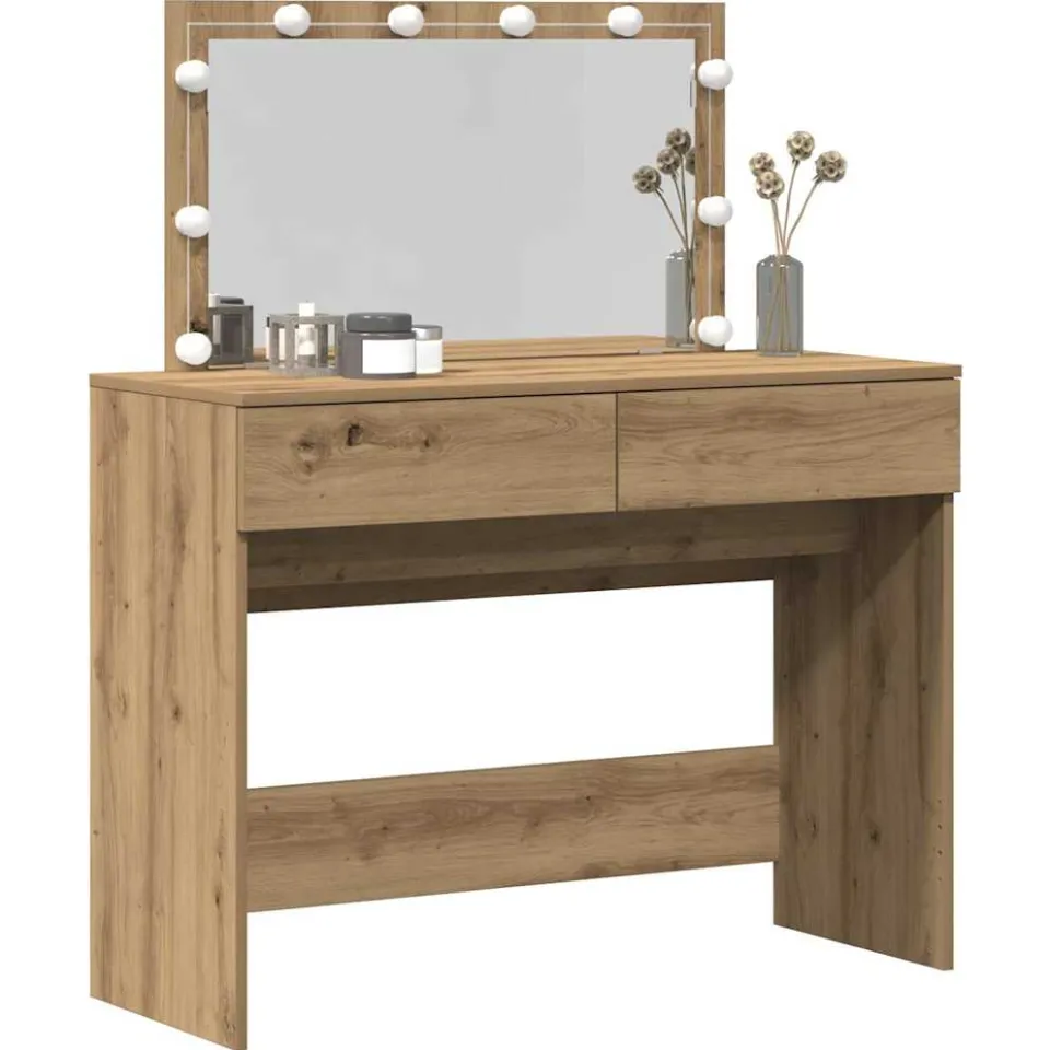 vidaXL Plafondtafel Artisan Eiken 100 x 40 x 120 cm Bewerkt hout Bruin