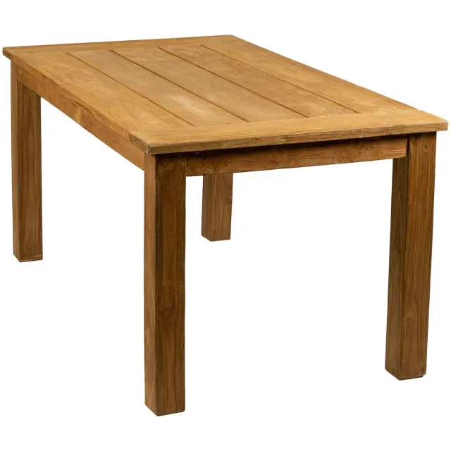 4 Seizoenen Tuinmeubelen Rechthoekige tuintafel Ayra 160 cm | 4 personen | Naturel | Teakhout