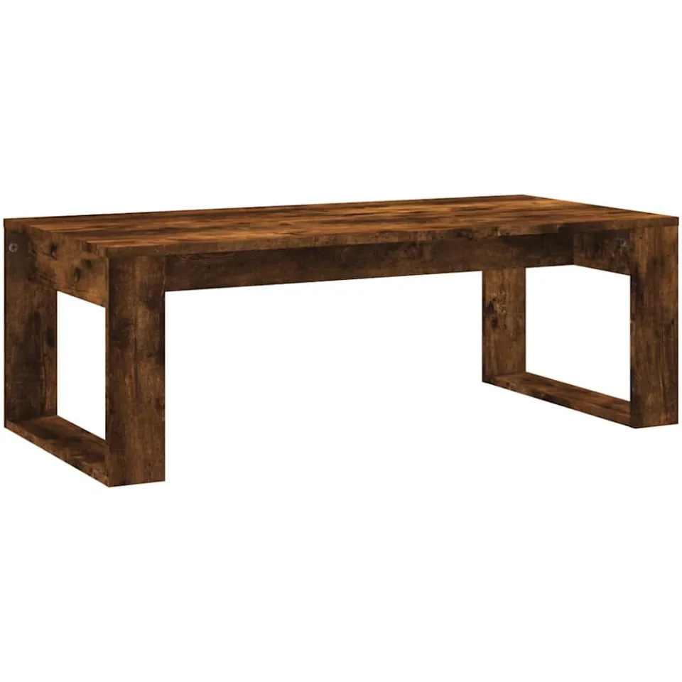 vidaXL Salontafel 102x50x35 cm bewerkt hout gerookt eikenkleurig, foto 3