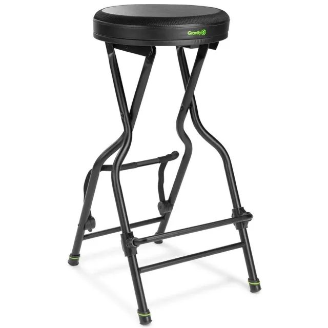 Gravity FG SEAT 1 kruk met gitaarhouder zwart