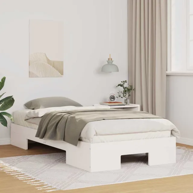 vidaXL Bedframe Wit 100 x 200 cm