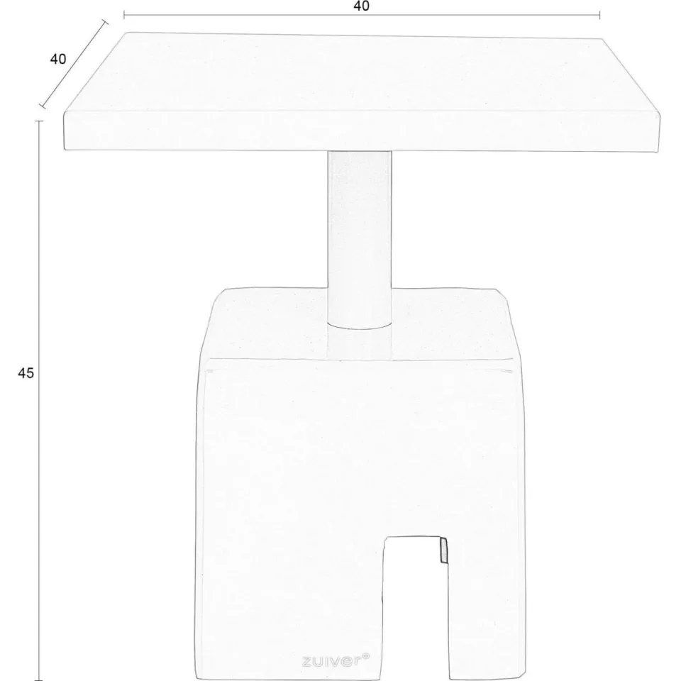 Zuiver Chubby bijzettafel groen, foto 3