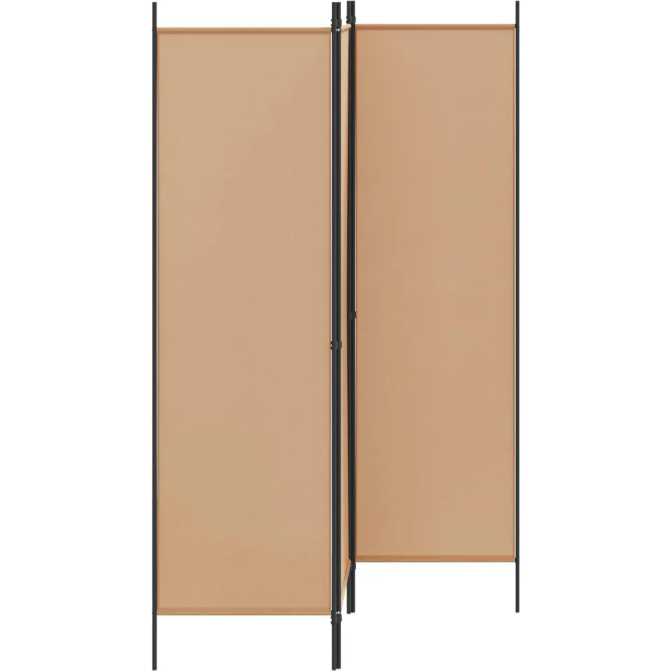vidaXL Kamerverdeler Beige 150 x 180 cm Stof, foto 2
