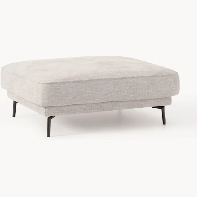 Westwing Collection Voetenbank Allpa Grijs