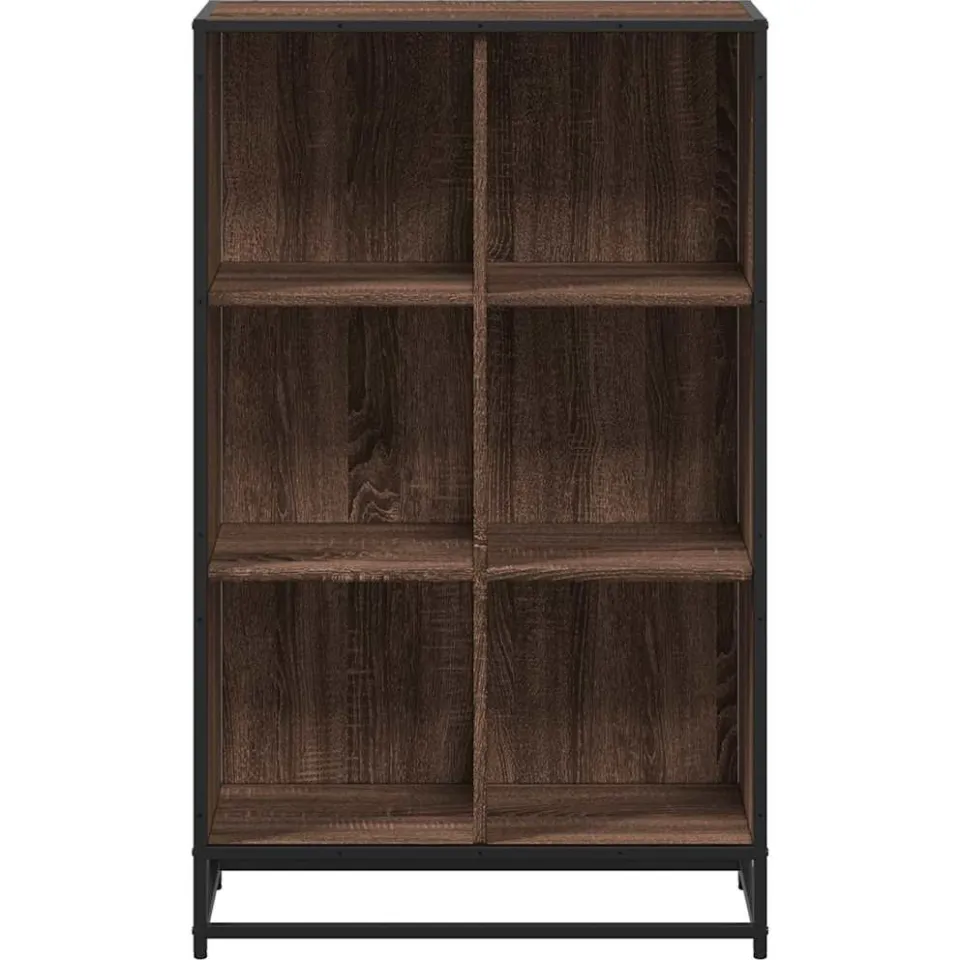 vidaXL Boekenkast 65,5x33x107,5 cm bewerkt hout bruin eikenkleur, foto 4