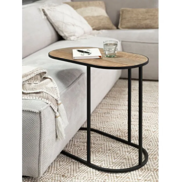 DTP Home Highlight Terra laptoptafel teakhout naturel - 65 x 35 x 60 cm