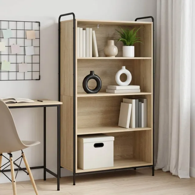 vidaXL Boekenkast 55,5 x 33 x 174 cm Bewerkt hout Sonoma Eiken, foto 2