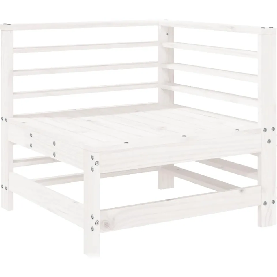vidaXL 7-delige Loungeset massief grenenhout wit, foto 3