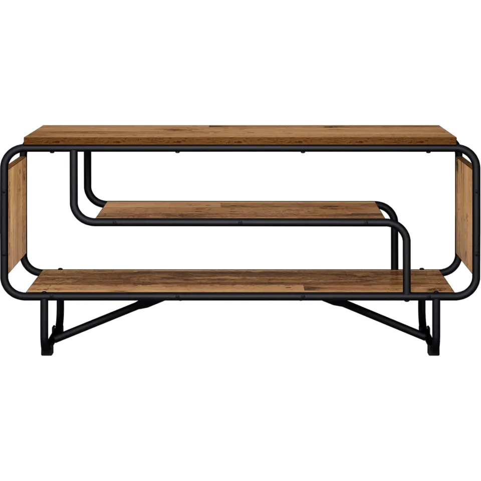 vidaXL TV-standaard 98 x 36 x 45 cm Oud hout Bruin