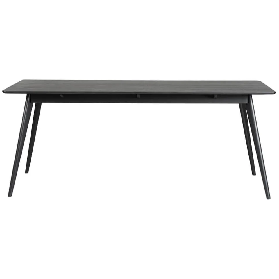 Rowico Home Yumi verlengbare houten eettafel zwart - 190 x 90 cm