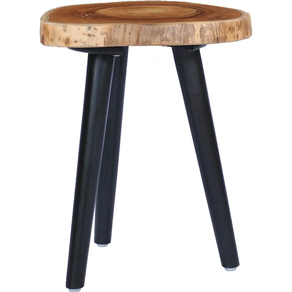 vidaXL Salontafel 40x45 cm massief teakhout bruin, foto 2