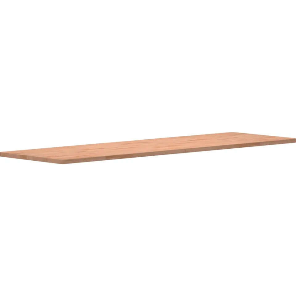 vidaXL Bureaublad 200x55x2,5 cm massief beukenhout Bruin