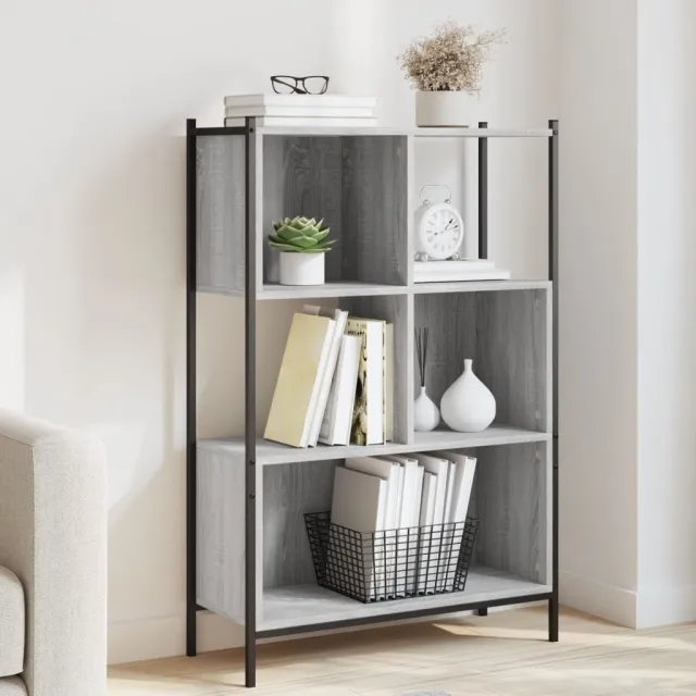 vidaXL Boekenkast 72x28x109 cm bewerkt hout grijs sonoma eikenkleurig, foto 2