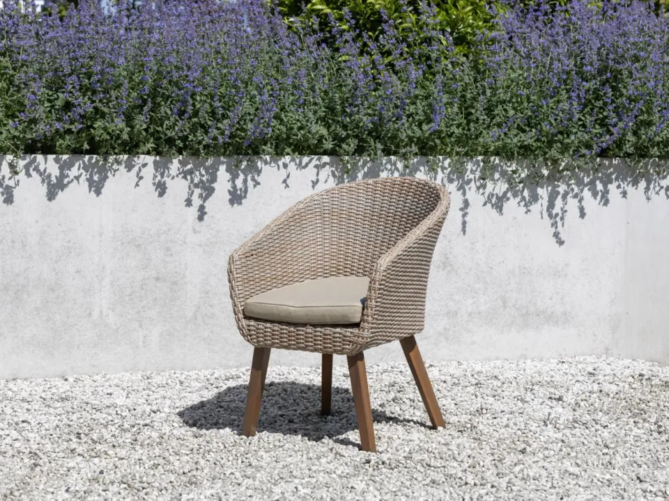 Intenso Furniture Intenso Tropea/ROUGH-Y ø 120cm dining tuinset 5-delig bruin, foto 5