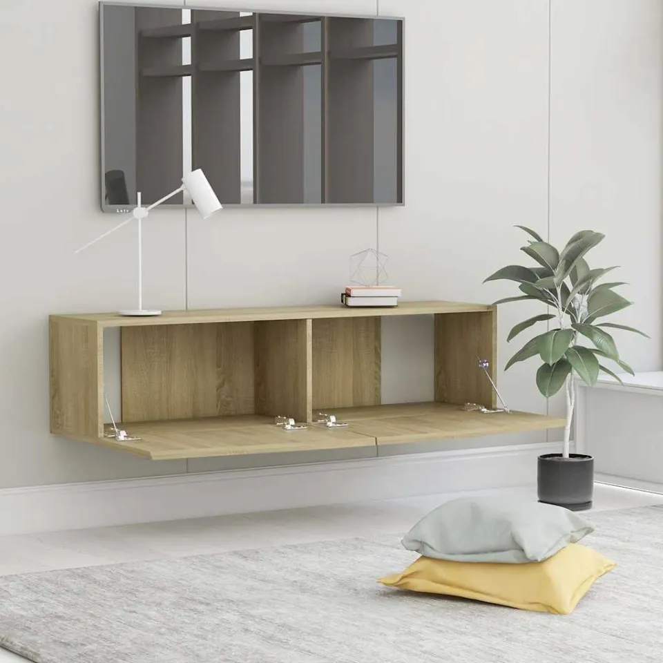 vidaXL Tv-meubel 120x30x30 cm bewerkt hout sonoma eikenkleurig, foto 3