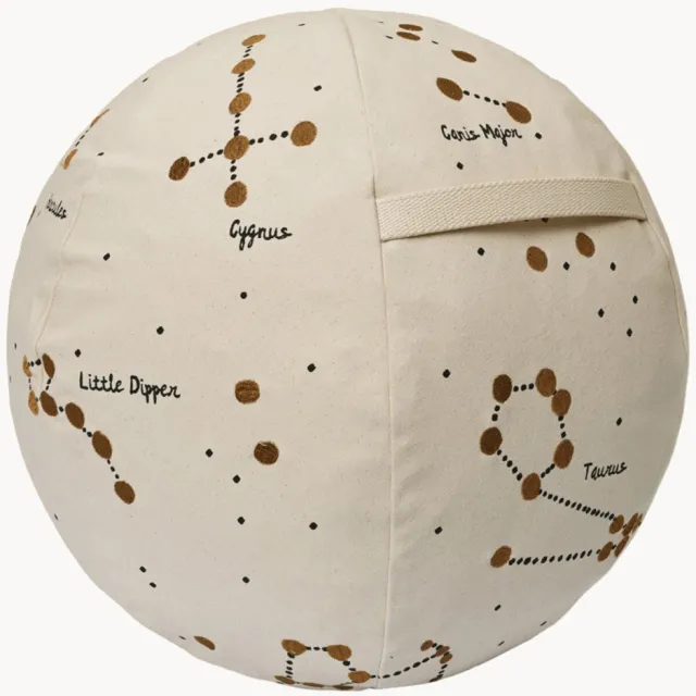 Ferm Living Kinderpoef Constellation van biokatoen Wit