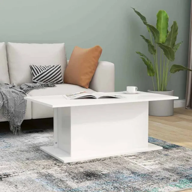 vidaXL Salontafel 102x55,5x40 cm bewerkt hout witr, foto 2