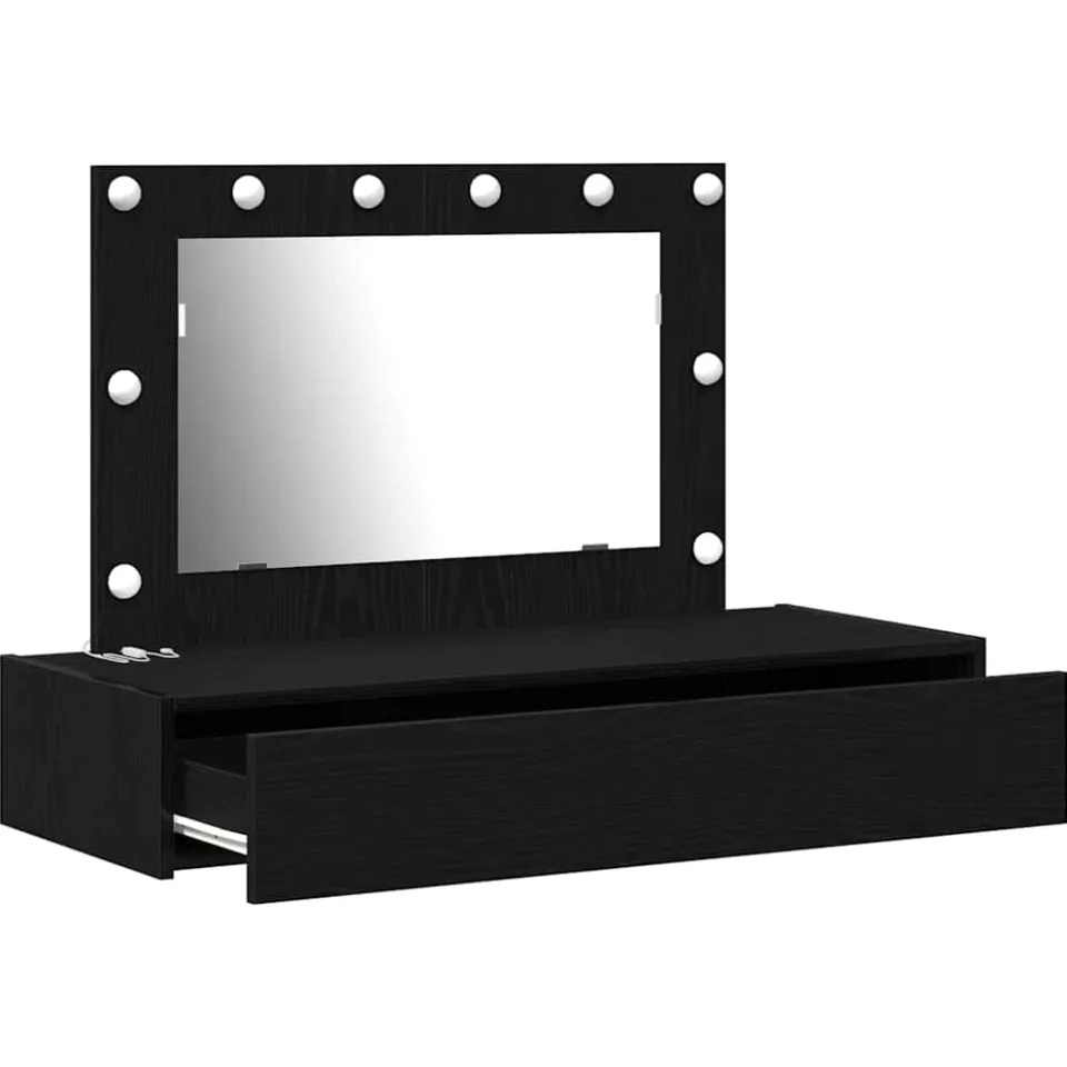 vidaXL Plafondtafel Zwart 100 x 40 x 70 cm Bewerkt hout, foto 3