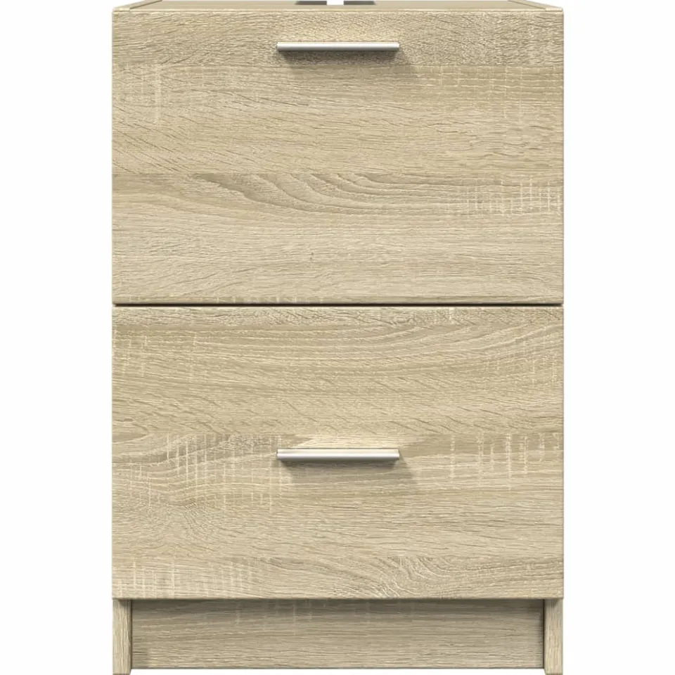 vidaXL Wastafelkast 40x37x59 cm bewerkt hout sonoma eikenkleurig, foto 4