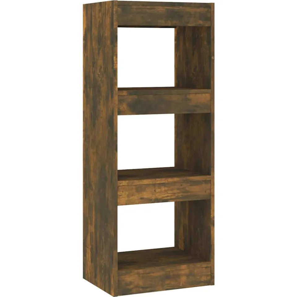 vidaXL Boekenkast/kamerscherm 40x30x103 cm bewerkt hout gerookt eiken Bruin
