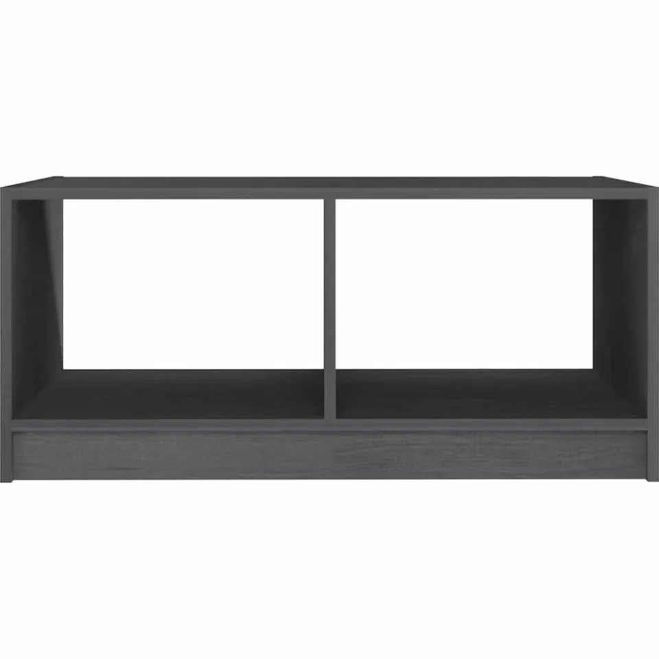 vidaXL Salontafel 75x50x33,5 cm massief grenenhout grijs, foto 4