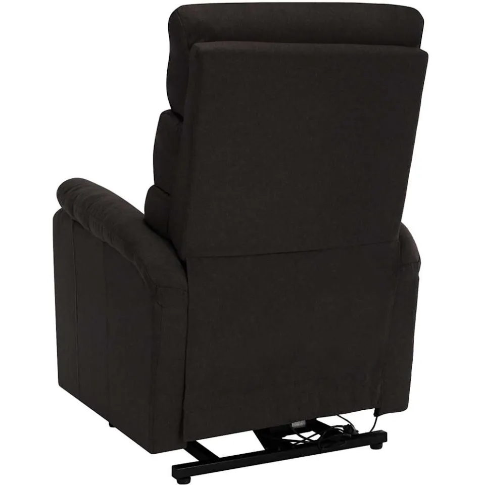 vidaXL Sta-op-massagestoel stof donkerbruin bruin, foto 4