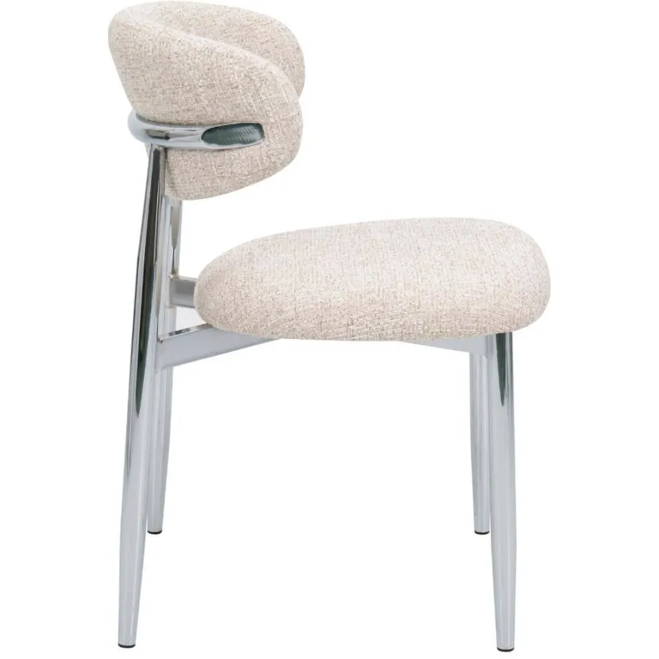 Giga Meubel Skara eetkamerstoel beige chrome, foto 5
