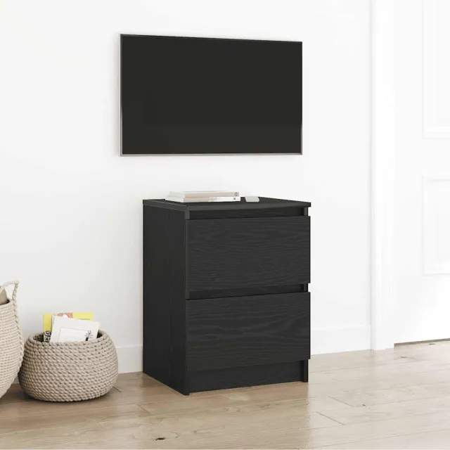 vidaXL Tv-meubel 40x35x54 cm spaanplaat zwart, foto 2