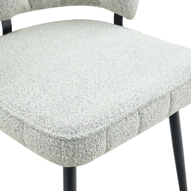 MODENUIT Eettafelset 107 cm - Ronde Tafel met Dubbele Opberglagen - Voor Eetkamer - MDF en Metaal - Lichtbeige Lichtbeige, Walnoot, Zwart