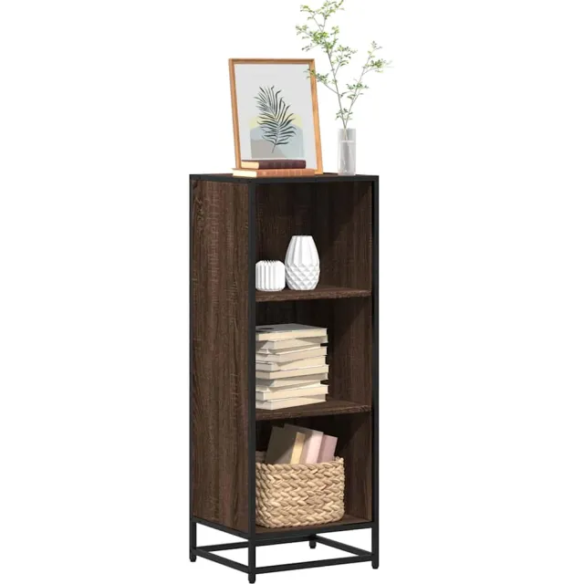 vidaXL Boekenkast 40x35x107,5 cm bewerkt hout bruin eikenkleur