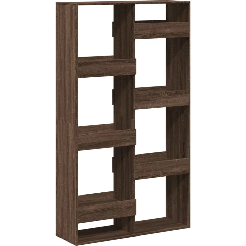 vidaXL Kamerscherm 100x33x175 cm bewerkt hout bruin eikenkleurig, foto 3