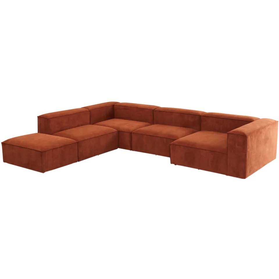 NOUS Living hoekbank Igor hoek links - terracotta, foto 5