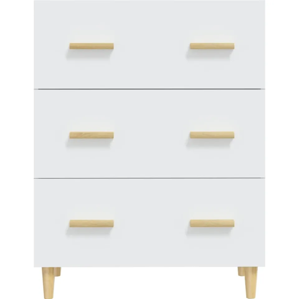 vidaXL Dressoir 70x34x90 cm bewerkt hout wit, foto 4