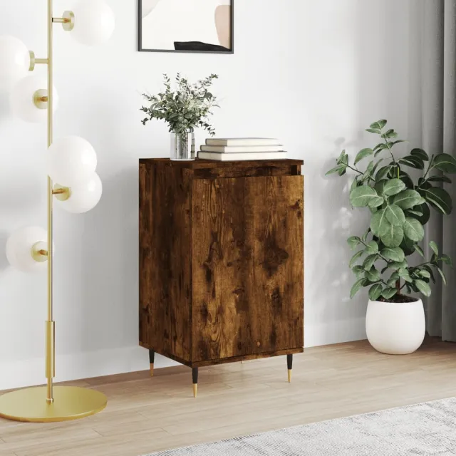 vidaXL Dressoir 40x35x70 cm bewerkt hout gerookt eikenkleurig, foto 2