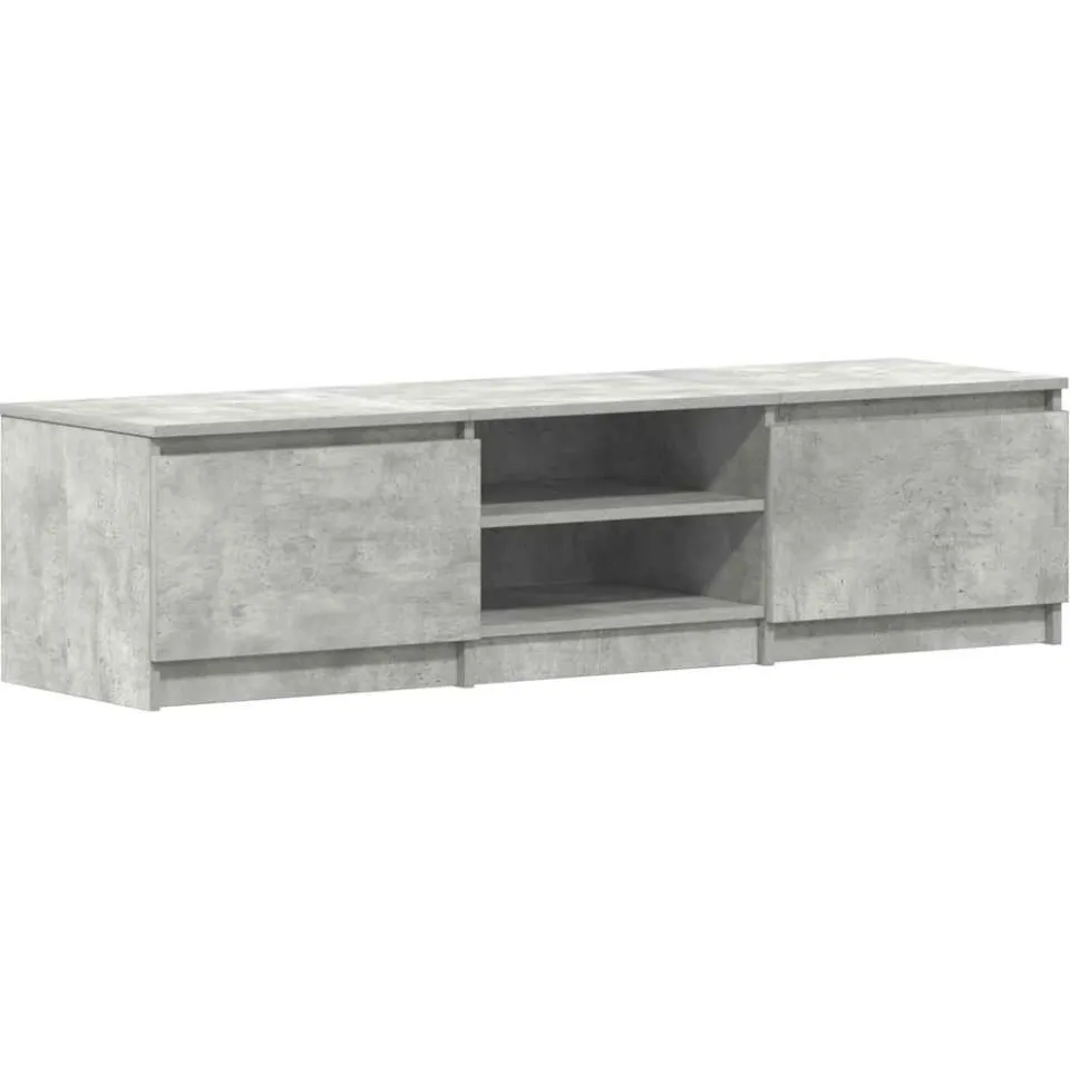 vidaXL Tv-meubel 140x40x35,5 cm bewerkt hout betongrijs