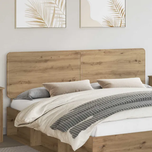 vidaXL Hoofdbord Artisan Eiken Bewerkt hout Bruin