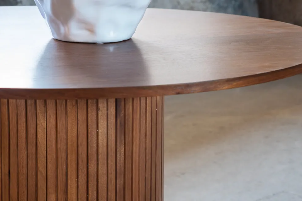 Nohr Fionna ronde eettafel walnoot, foto 3