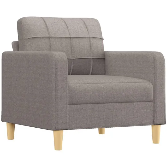 vidaXL Fauteuil - 60 - cm - stof - taupe