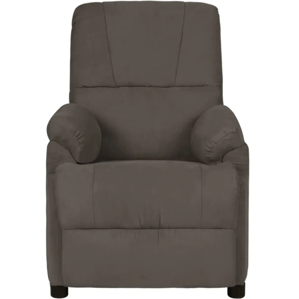 vidaXL Massagestoel microvezelstof donkergrijs grijs, foto 2