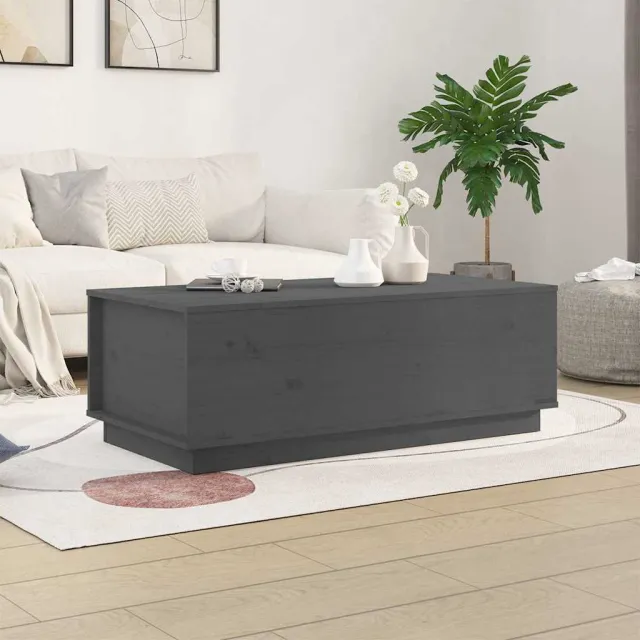 vidaXL Salontafel 100x50x35 cm massief grenenhout honingbruin bruin, foto 2